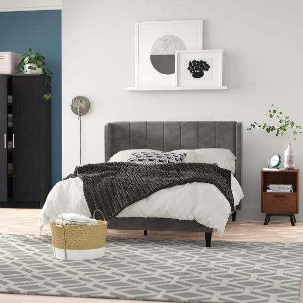 Zipcode Design Amelia Upholstered Bed Frame & Reviews Wayfair.co.uk